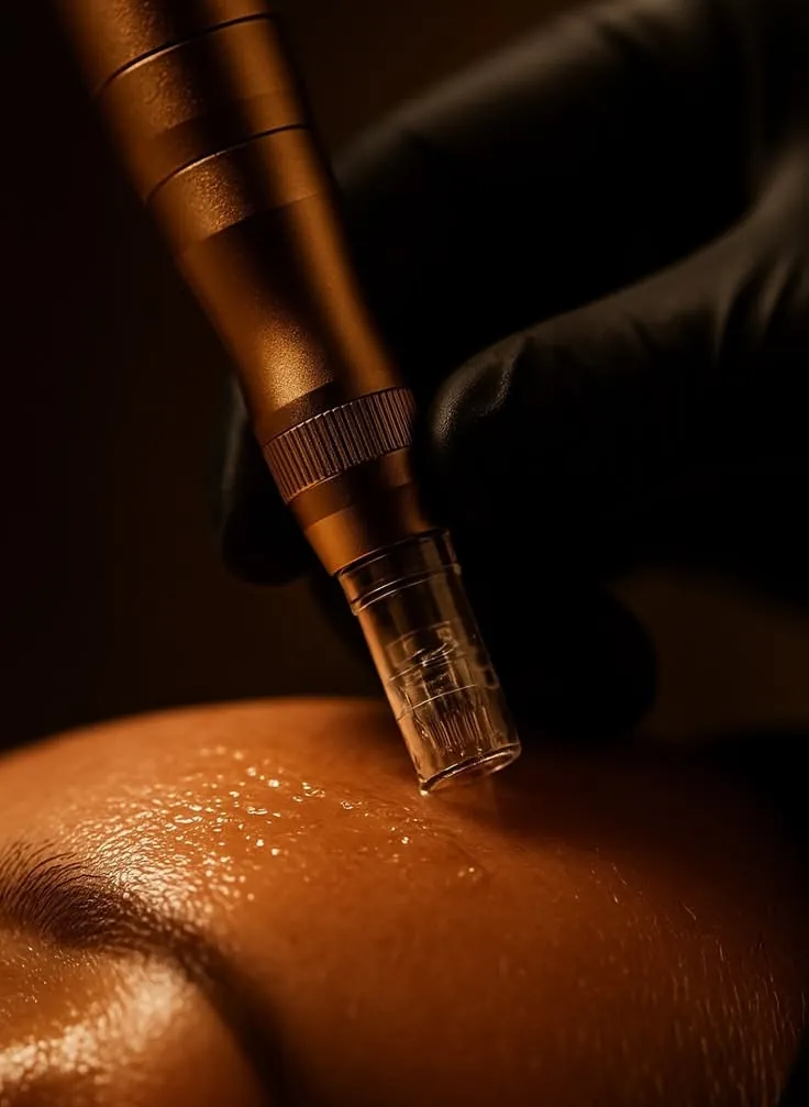 Microneedling treatment at GoWell Med Spa